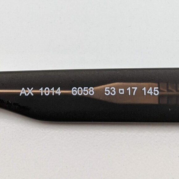 🕶️Armani Exchange AX1014 6058 Eyeglasses 53/17 145 /KAB516🕶️ - Picture 3 of 6